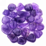 Amethyst Maraba Trommelsteine transparent Ø ca. 30 – 40 mm Edelsteine Heilsteine bei Wunderstein24