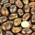 Bronzit Trommelsteine handpoliert Ø ca. 30 – 40 mm Edelsteine Heilsteine bei Wunderstein24