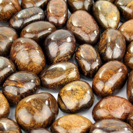 Bronzit Trommelsteine handpoliert Ø ca. 30 – 40 mm Edelsteine Heilsteine bei Wunderstein24