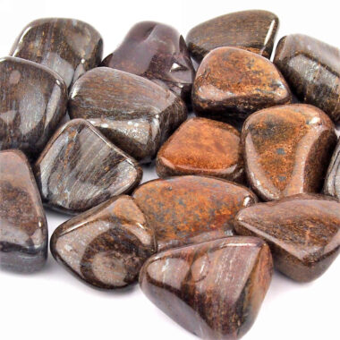 Bronzit Trommelsteine Ø ca. 35 – 50 mm Edelsteine Heilsteine bei Wunderstein24