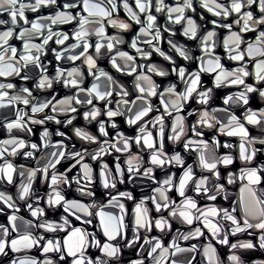 Hämatit | Blutstein Trommelsteine Ø ca. 8 – 12 mm Edelsteine Heilsteine bei Wunderstein24