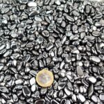 Hämatit | Blutstein Trommelsteine Ø ca. 8 – 12 mm Edelsteine Heilsteine bei Wunderstein24
