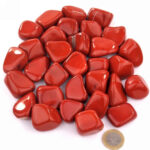 Jaspis Trommelsteine rot Ø ca. 30 – 40 mm Edelsteine Heilsteine bei Wunderstein24