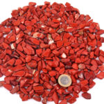 Jaspis Trommelsteine rot Ø ca. 8 – 12 mm Edelsteine Heilsteine bei Wunderstein24