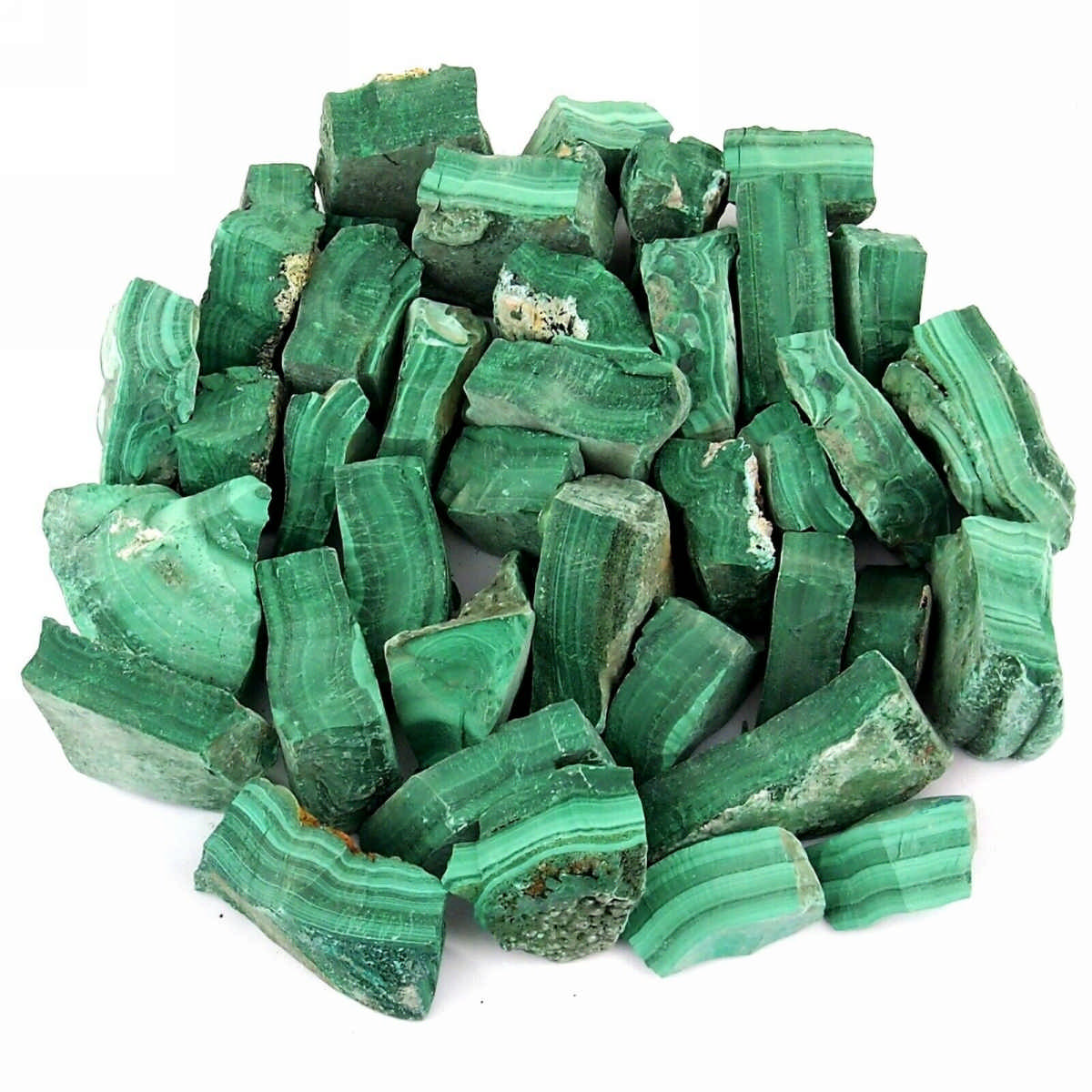 Malachit Rohsteine Ø ca. 25 – 50 mm Edelsteine Heilsteine bei Wunderstein24 Malachit Rohsteine Ø ca. 25 – 50 mm Edelsteine Heilsteine bei Wunderstein24