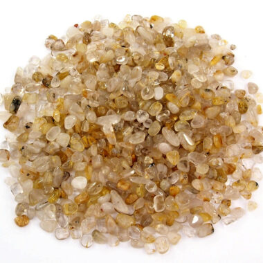 Rutilquarz Trommelsteine Ø ca. 8 – 12 mm Edelsteine Heilsteine bei Wunderstein24