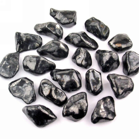 Schungit Trommelsteine Ø ca. 35 – 60 mm Edelsteine Heilsteine bei Wunderstein24