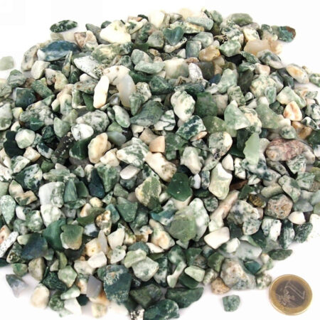 Baumachat polierte kleine Rohsteine Ø ca. 10 – 30 mm Edelsteine Heilsteine bei Wunderstein24