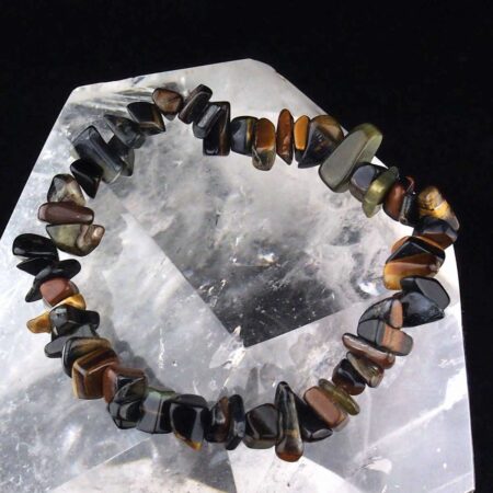 Falkenauge Edelstein Armband flexibel und dehnbar Edelsteine Heilsteine bei Wunderstein24