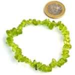 Olivin | Peridot Edelstein Armband flexibel und dehnbar Edelsteine Heilsteine bei Wunderstein24
