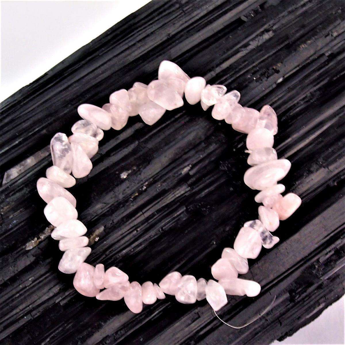 Rosenquarz Edelstein Armband flexibel und dehnbar Edelsteine Heilsteine bei Wunderstein24 Rosenquarz Edelstein Armband flexibel und dehnbar Edelsteine Heilsteine bei Wunderstein24