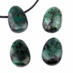 Mondstein hell Cabochon Anhänger seitlich gebohrt Edelsteine Heilsteine bei Wunderstein24