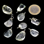 Turmalin bunt Anhänger mit 925 Sterling-Silber Öse Edelsteine Heilsteine bei Wunderstein24