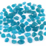 Apatit Rohsteine blau Edelsteinqualität Schleifware Ø ca. 10 – 25 mm Edelsteine Heilsteine bei Wunderstein24