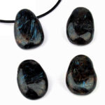 Rhodonit Cabochon Anhänger seitlich gebohrt Top Edelsteine Heilsteine bei Wunderstein24