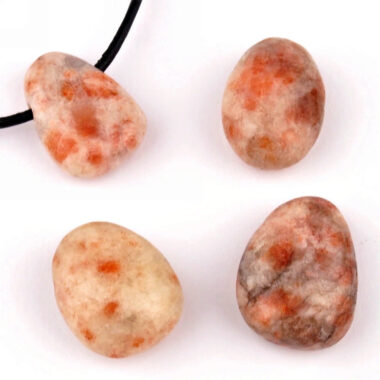 Sonnenstein Cabochon Anhänger seitlich gebohrt Edelsteine Heilsteine bei Wunderstein24