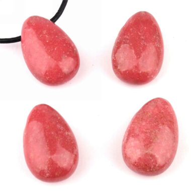 Thulit Cabochon Anhänger seitlich gebohrt Edelsteine Heilsteine bei Wunderstein24