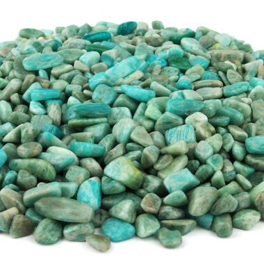 Amazonit Trommelsteine Ø ca. 8 – 12 mm Edelsteine Heilsteine bei Wunderstein24