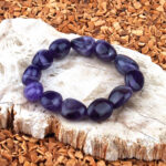 Mosambik Achat Ø 10 mm Nugget Edelstein Armband flexibel und dehnbar Edelsteine Heilsteine bei Wunderstein24