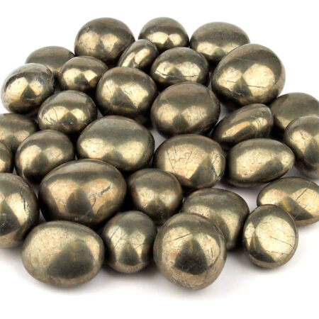 Pyrit Trommelsteine handpoliert Ø ca. 25 – 35 mm Edelsteine Heilsteine bei Wunderstein24