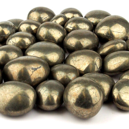 Pyrit Trommelsteine handpoliert Ø ca. 25 – 35 mm Edelsteine Heilsteine bei Wunderstein24