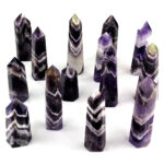 Amethyst Chevron Natur Spitzen ca. 20 – 50 g je Spitze poliert Edelsteine Heilsteine bei Wunderstein24