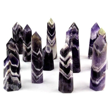 Amethyst Chevron Natur Spitzen ca. 20 – 50 g je Spitze poliert Edelsteine Heilsteine bei Wunderstein24