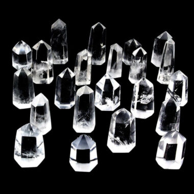 Bergkristall Natur Spitzen ca. 10 – 40 g je Spitze poliert und transparent Edelsteine Heilsteine bei Wunderstein24