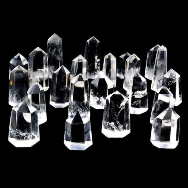 Bergkristall Natur Spitzen ca. 10 – 40 g je Spitze poliert und transparent Edelsteine Heilsteine bei Wunderstein24
