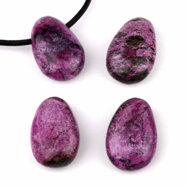 Charoit Cabochon Anhänger seitlich gebohrt Edelsteine Heilsteine bei Wunderstein24