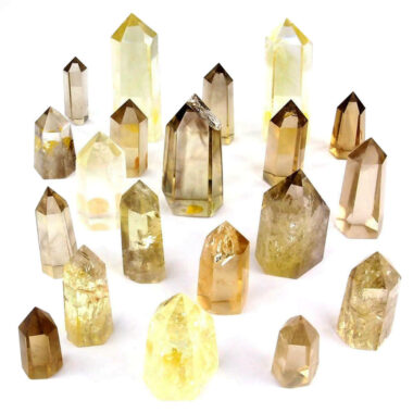 Citrin Natur Spitzen ca. 10 – 40 g je Spitze poliert und transparent Edelsteine Heilsteine bei Wunderstein24