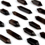 Rauchquarz Doppelender | Doppelspitze transparent 40 g – 50 g aus Brasilien in bester Farbe Edelsteine Heilsteine bei Wunderstein24