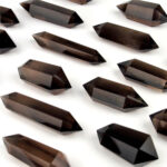 Rauchquarz Doppelender | Doppelspitze transparent 40 g – 50 g aus Brasilien in bester Farbe Edelsteine Heilsteine bei Wunderstein24