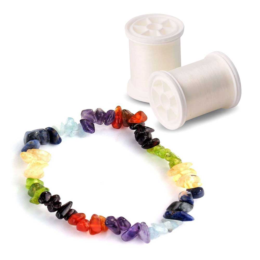 DIY Bastel- und Reparaturkit 30 cm | Ø 0.3 mm für flexible Edelsteinarmbänder Edelsteine Heilsteine bei Wunderstein24 DIY Bastel- und Reparaturkit 30 cm | Ø 0.3 mm für flexible Edelsteinarmbänder Edelsteine Heilsteine bei Wunderstein24