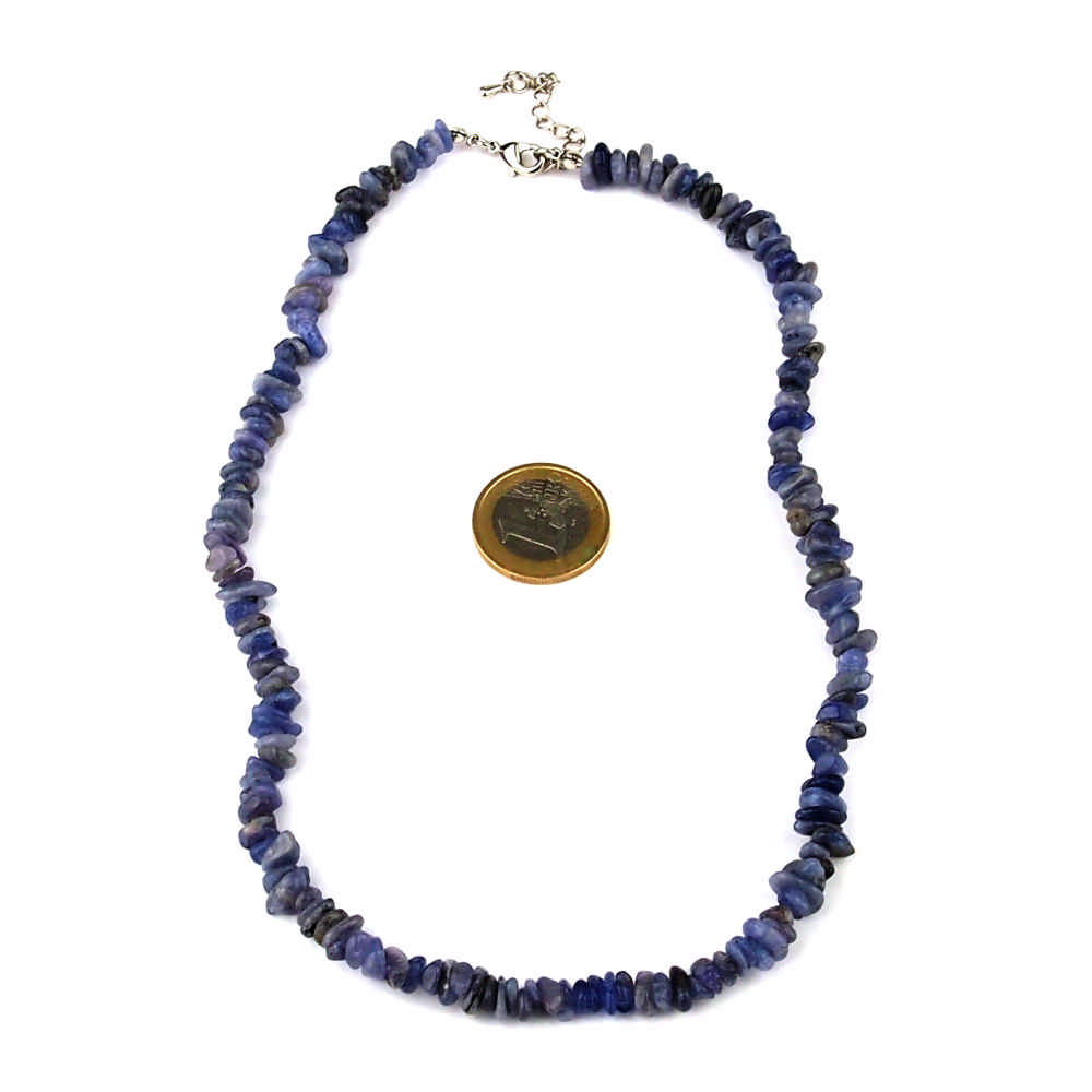 Tansanit Kette Länge ca. 45 cm mit Karabiner-Verschluss Edelsteine Heilsteine bei Wunderstein24 Tansanit Kette Länge ca. 45 cm mit Karabiner-Verschluss Edelsteine Heilsteine bei Wunderstein24