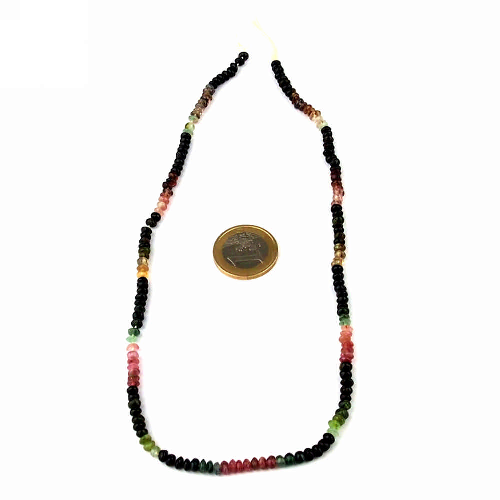 Turmalin bunt Edelstein-Strang Perlen Länge ca. 43 cm in bester Qualität Edelsteine Heilsteine bei Wunderstein24 Turmalin bunt Edelstein-Strang Perlen Länge ca. 43 cm in bester Qualität Edelsteine Heilsteine bei Wunderstein24