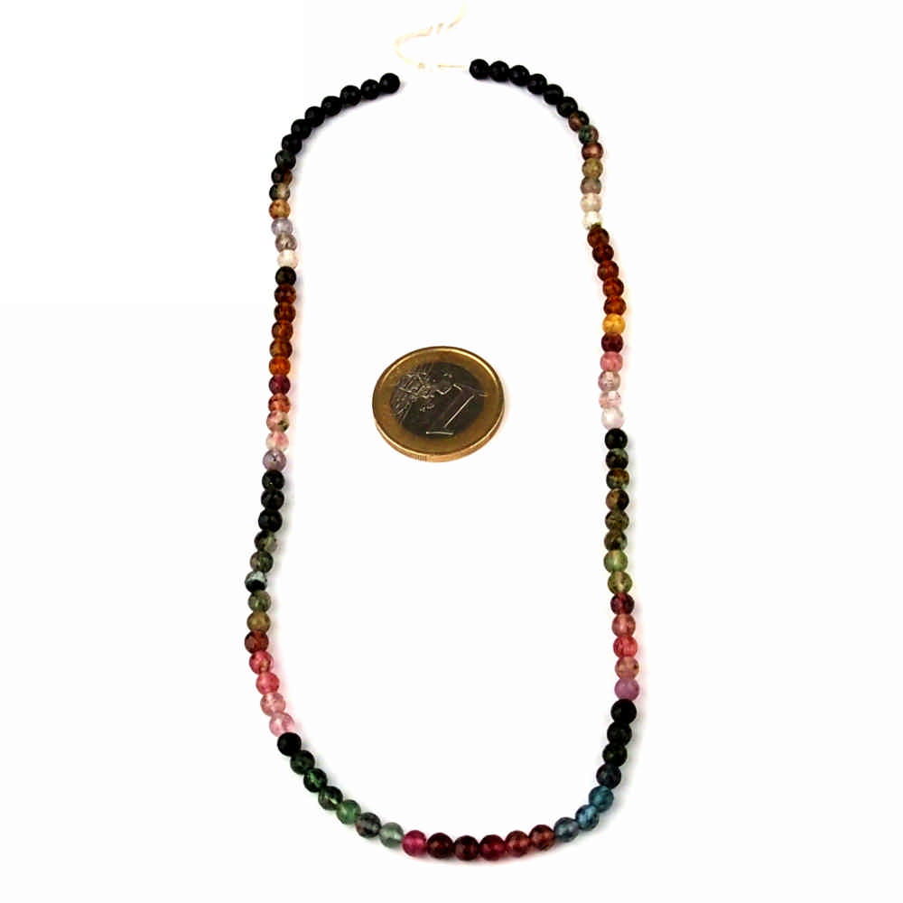Turmalin bunt Edelstein-Strang Perlen facettiert Länge ca. 39 cm in bester Qualität Edelsteine Heilsteine bei Wunderstein24 Turmalin bunt Edelstein-Strang Perlen facettiert Länge ca. 39 cm in bester Qualität Edelsteine Heilsteine bei Wunderstein24