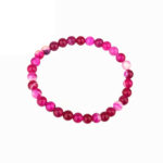 Achat pink Ø 6 mm Kugel Edelstein Armband flexibel und dehnbar Edelsteine Heilsteine bei Wunderstein24