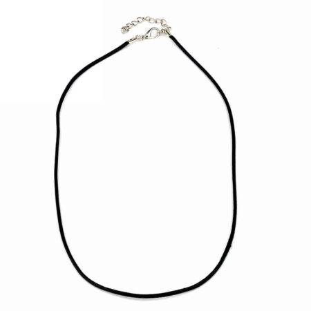 Kette schwarz aus geflochtener Baumwolle gewachst Länge 46 – 51 cm Edelsteine Heilsteine bei Wunderstein24