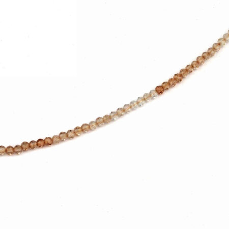 Imperial-Topas | Goldtopas facettierte Perlen Kette Länge 45 cm Edelsteine Heilsteine bei Wunderstein24