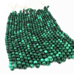 Malachit Edelstein | Perlen – Strang Länge ca. 50 cm in sehr guter Qualität Edelsteine Heilsteine bei Wunderstein24