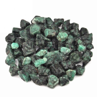 Smaragd Kristalle roh Ø ca. 15 – 45 mm Edelsteine Heilsteine bei Wunderstein24