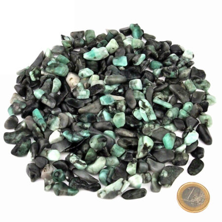 Smaragd Trommelsteine Ø ca. 8 – 20 mm Edelsteine Heilsteine bei Wunderstein24