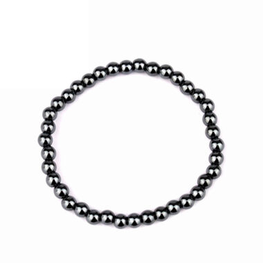 Hämatit Ø 4,5 mm Kinder Kugel Edelstein Armband flexibel und dehnbar Edelsteine Heilsteine bei Wunderstein24