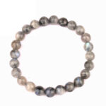 Mondstein Ø 10 mm Kugel Edelstein Armband flexibel und dehnbar Edelsteine Heilsteine bei Wunderstein24