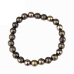 Pyrit Ø 8 mm Kugel Edelstein Armband flexibel und dehnbar Edelsteine Heilsteine bei Wunderstein24