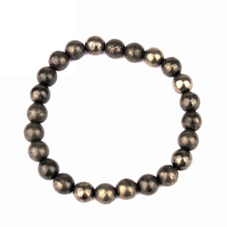 Pyrit Ø 8 mm Kugel Edelstein Armband flexibel und dehnbar Edelsteine Heilsteine bei Wunderstein24