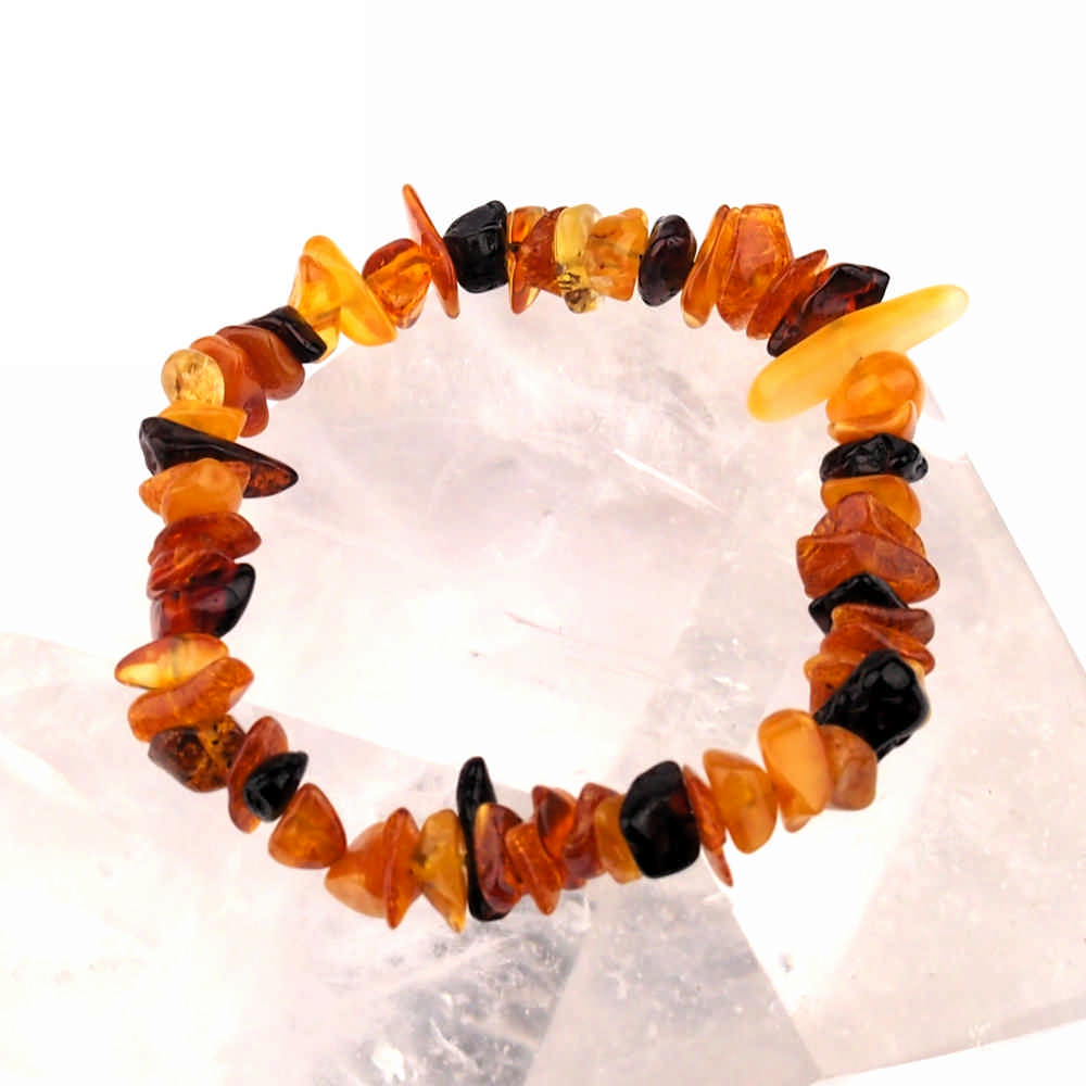 Bernstein Edelstein Armband dreifarbig flexibel und dehnbar Edelsteine Heilsteine bei Wunderstein24 Bernstein Edelstein Armband dreifarbig flexibel und dehnbar Edelsteine Heilsteine bei Wunderstein24