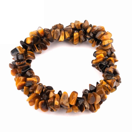 Tigerauge Edelstein Armband 3 – reihig geflochten flexibel und dehnbar Edelsteine Heilsteine bei Wunderstein24