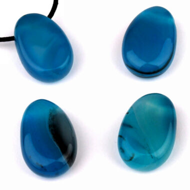 Achat türkis Cabochon Anhänger seitlich gebohrt Edelsteine Heilsteine bei Wunderstein24